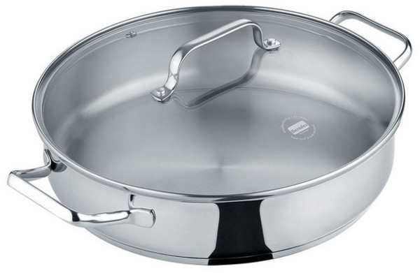 Berndes Servierpfanne 24cm (mit Deckel) - b.brilliant, Edelstahl
