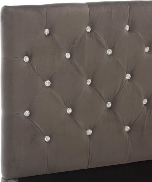 vidaXL Bettgestell Grau Stoff 160x200 cm [286833] Bild 6