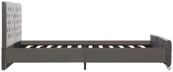vidaXL Bettgestell Grau Stoff 160x200 cm [286833] Bild 5