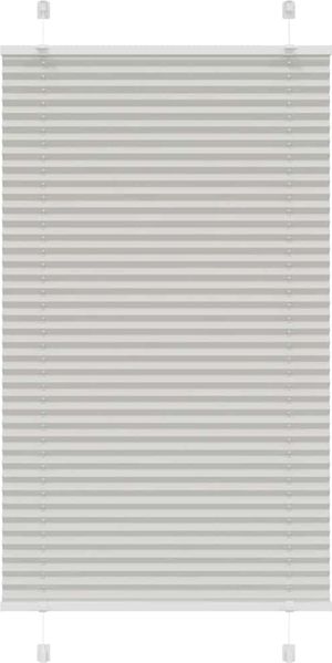 vidaXL Plissee Hellgrau 70x150 cm Stoffbreite 69,4 cm Polyester 4015341