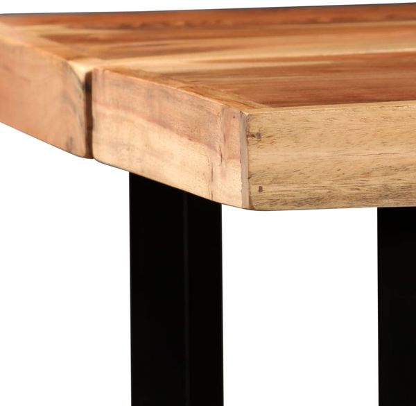 vidaXL 7-tlg. Bar-Set Massivholz und Echtleder 278766 Bild 6