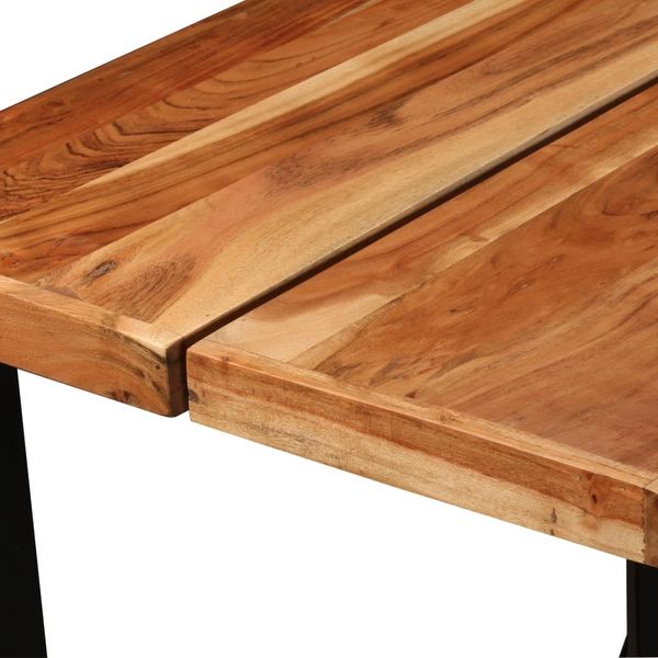 vidaXL 7-tlg. Bar-Set Massivholz und Echtleder 278766 Bild 7