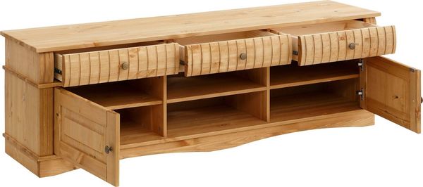 Home affaire Lowboard Teresa, Kommode aus massiver Kiefer, Breite 154 cm