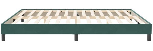 vidaXL Bettgestell ohne Matratze Dunkelgrün 200x210 cm Samt 4101376 Bild 6