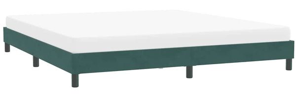 vidaXL Bettgestell ohne Matratze Dunkelgrün 200x210 cm Samt 4101376 Bild 4