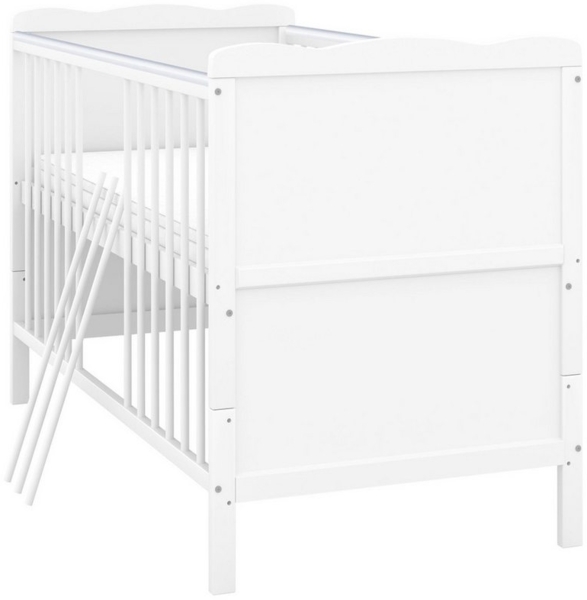 Baby-Delux Komplettbett Babybett Jack Komplettset, 10-tlg, Kinderbett 70x140 cm weiß, Bettset verschiedene Designs Bild 3