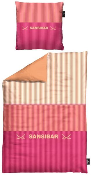 Sansibar Sylt Wendebettwäsche Sansibar Bettwäsche-Set Louis, Streifendesign, 100% Baumwolle, Baumwolle, Hautfreundlich, atmungsaktiv, angenehm weich