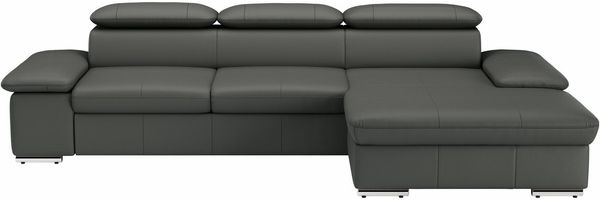 sit&more Ecksofa Valantine L-Form, B: 286 cm, mit Arm- & Kopfteilverstellung, optional mit Bettfunktion
