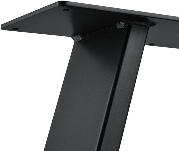 2er-Set Tischgestell Trapezförmig 40x10x40 cm Metallgestell Schwarz en. casa Bild 4