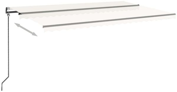 vidaXL Automatische Markise mit LED & Windsensor 500x350 cm Creme 3069232 Bild 3