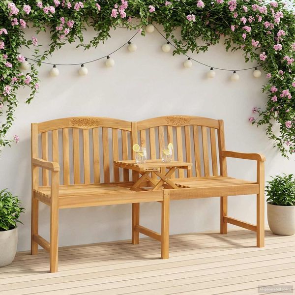 vidaXL Handgefertigte Rosenbank Natur 150,5 x 60 x 95 cm 42030017