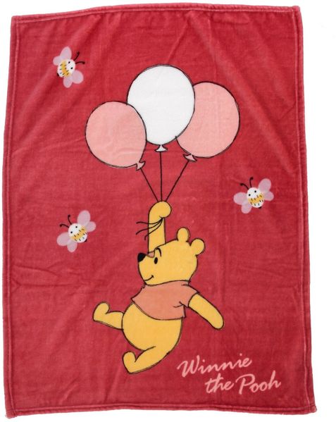 Pu der Bär Baby Decke Flauschige Korallen Fleecedecke für Babys 100cm x 75 cm