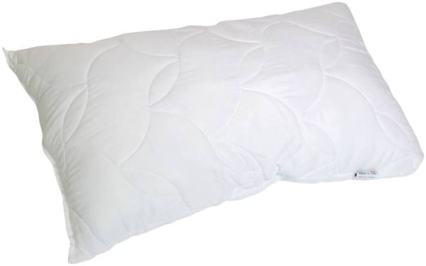 Dmora Kopfkissen Salvia, Bettkissen, Ergonomisches Produkt, Schlafzimmerkissen, Made in Italy, 73x44 h14 cm, Weiß