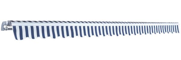 vidaXL Gelenkarmmarkise 500 cm Blau/Weiß 275566 Bild 3