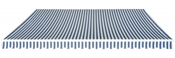 vidaXL Gelenkarmmarkise 500 cm Blau/Weiß 275566 Bild 2