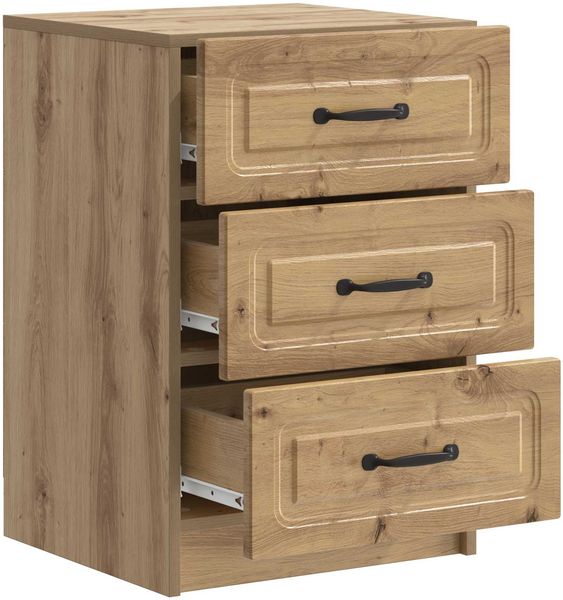 vidaXL Nachttisch Artisan-Eiche 43 x 41 x 63,5 cm Holzwerkstoff 895714 Bild 3