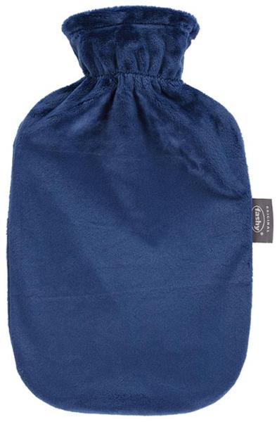 Fashy Wärmflasche mit Fleecebezug marine 2 L