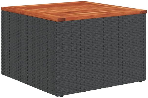 vidaXL 8-tlg. Garten-Sofagarnitur mit Kissen Schwarz Poly Rattan 3224669 Bild 6