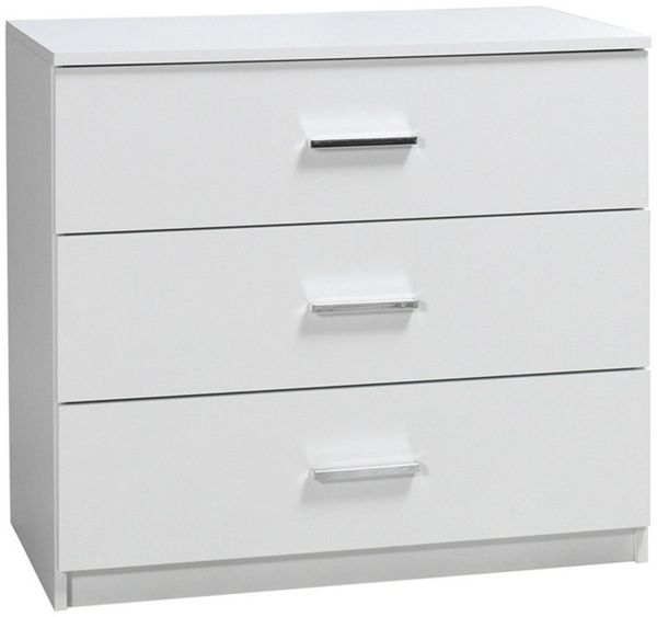 Lomadox Kommode PALINURO-166, Sideboard Kleiderkommode, weiß Hochglanz