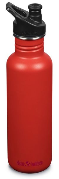 Klean Kanteen Trinkflasche Klean Trinkflasche 800ml Kanteen®Classic Tiger Lily Rot Kratzfest