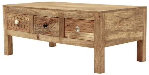 Couchtisch Manu 110x45x60 aus Mangoholz Bild 3