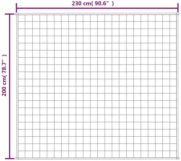 vidaXL Gewichtsdecke Stoff, 1x Gewichtsdecke, Dunkelgrau, 200x230 cm, Stoff, 13 kg Bild 6