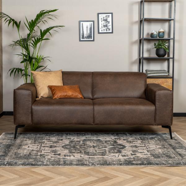 Bronx71 Leder Sofa Vegas 2,5-Sitzer braun