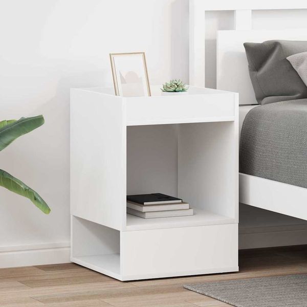 vidaXL Beistelltisch 2 pcs Weiß 40 x 40 x 56 cm Holzwerkstoff 890945