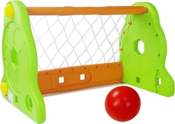 Lean Sport Fußballtor für Kinder grün/orange