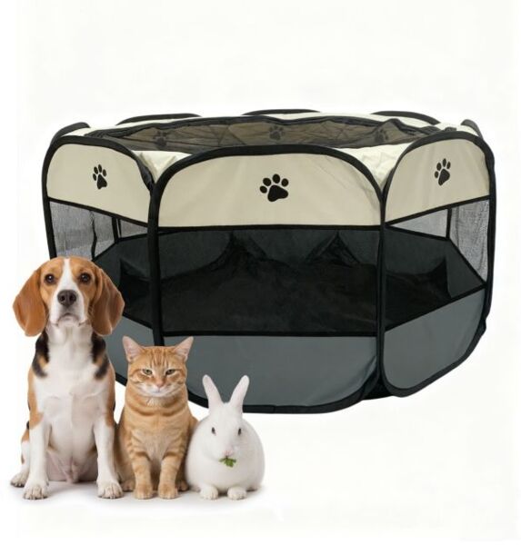 Relaxdays Faltbarer Welpenauslauf indoor & outdoor