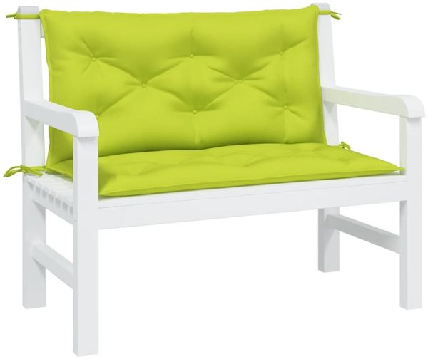 vidaXL Gartenbank-Auflagen 2 Stk. Knallgrün 100x50x7 cm Oxford-Gewebe 361670 Bild 3