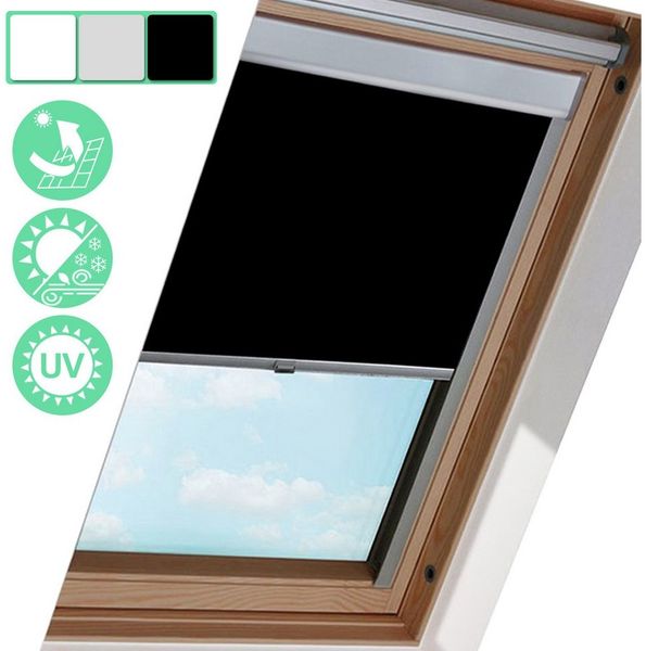 Dachfensterrollo Verdunkelungsrollo Dachfensterrollo Thermo-Rollo für GGL GPU GTU GXU, Clanmacy