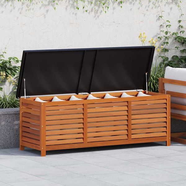 vidaXL Gartenbox 150x50x55 cm Eukalyptus Massivholz 47286