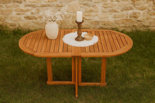 SAM® Gartentisch Padro, massives Akazienholz, klappbar, geölt