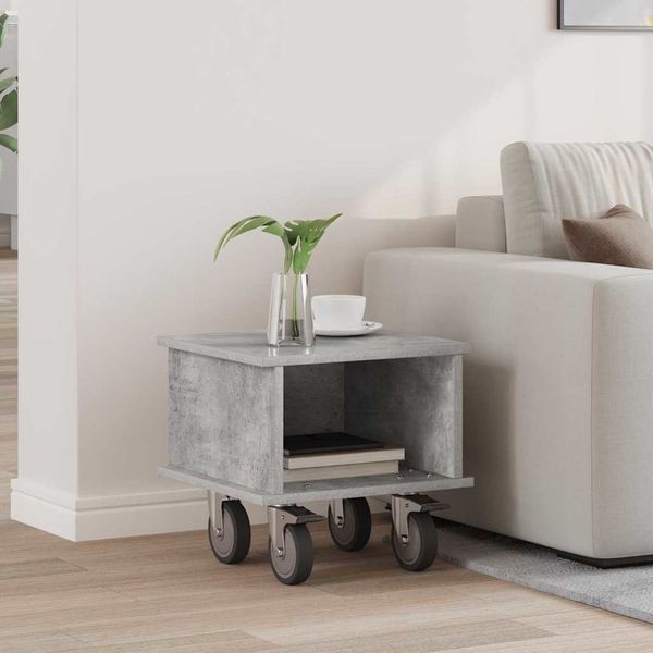 vidaXL TV-Ständer Beton Grau 37 x 35 x 35 cm Holzwerkstoff 891051