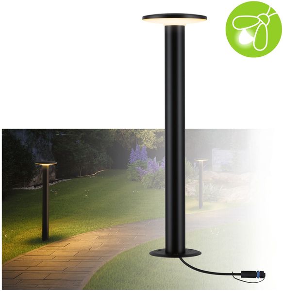 Paulmann 94723 Plug&Shine LED Pollerleuchte Plate Goldlicht