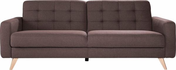 exxpo - sofa fashion 3-Sitzer Nappa, Schlafsofa, bequem, zeitloses Design, L-Form, tolle Detailverarbeitung, mit Bettfunktion und Bettkasten