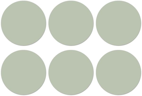 MuchoWow Glasuntersetzer Mintgrün - Unifarben, Zubehör für Gläser, 6-tlg, Getränkeuntersetzer, Rund, Tassenuntersetzer Kork, 10x10 cm