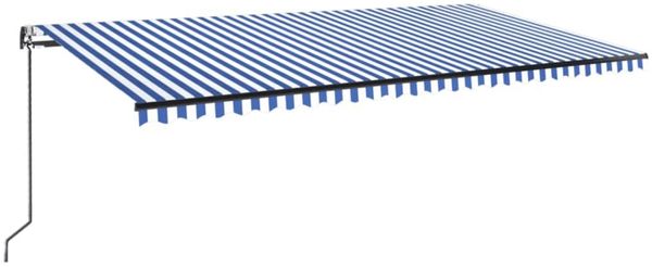 vidaXL Automatische Markise mit LED & Windsensor 600x350 Blau und Weiß 3069251 Bild 2