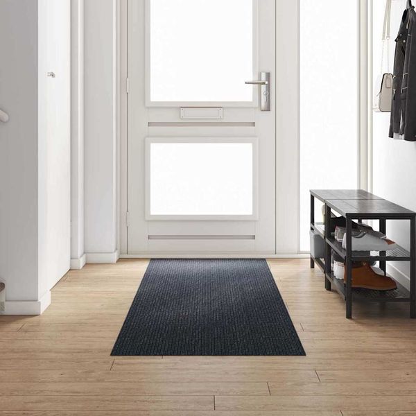 vidaXL Teppichläufer Anthrazit 80 x 300 cm Stoff 42011424