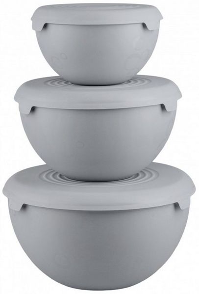 Practic Schüssel, 3er-Set Plastik-Küchenschüsseln 1,5l 3l 6l
