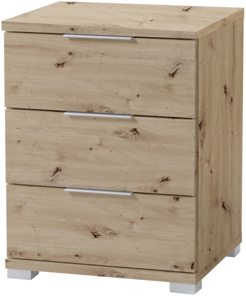 Nachtkommode >Smilla< in Artisan Eiche, Melamin - 46x61x42cm (BxHxT)
