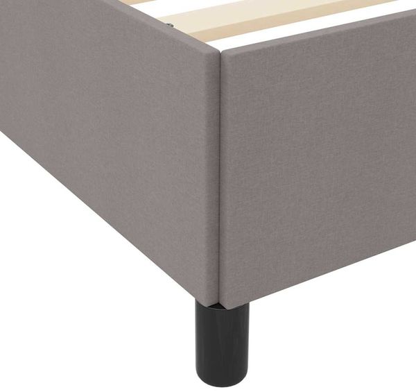 vidaXL Boxspringbett Taupe 120 x 190 cm Stoff 3398847 Bild 8