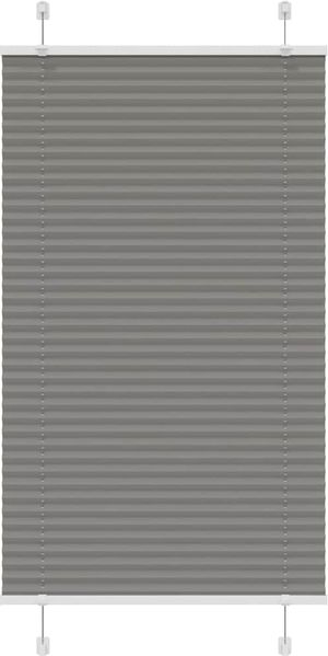 vidaXL Plissee Anthrazit 80x150 cm Stoffbreite 79,4 cm Polyester 4015088
