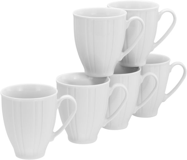Barcelona Weiss, Kaffeebecher 6-tlg (mo)