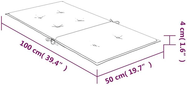 vidaXL Niedriglehner-Auflagen 6 Stk. Schwarz Karomuster Stoff 361324 Bild 10