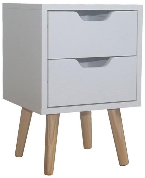 HTI-Living Nachtkommode Nachtschrank 2 Schubladen Thekla 2945 (Stück, 1 St, 1 Nachtschrank), Nachttisch 2 Schubladen