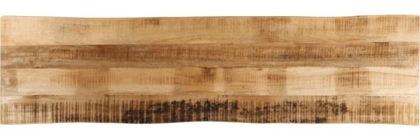vidaXL Tischplatte mit Baumkante 180x40x2,5 cm Raues Mango Massivholz 370665