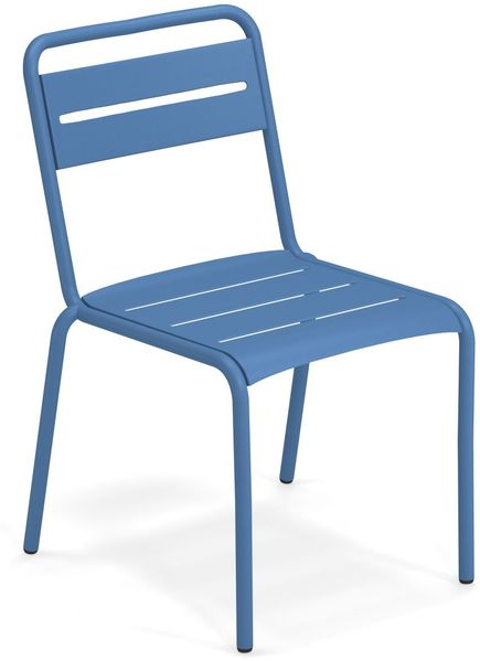 4er Set Star Gartenstuhl blau