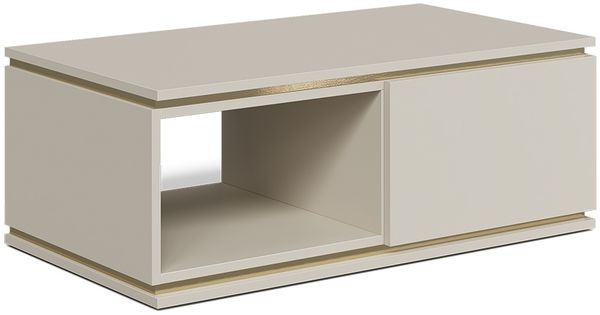 Couchtisch Linette Cashmere 90 x 50 cm mit Schublade Vicco